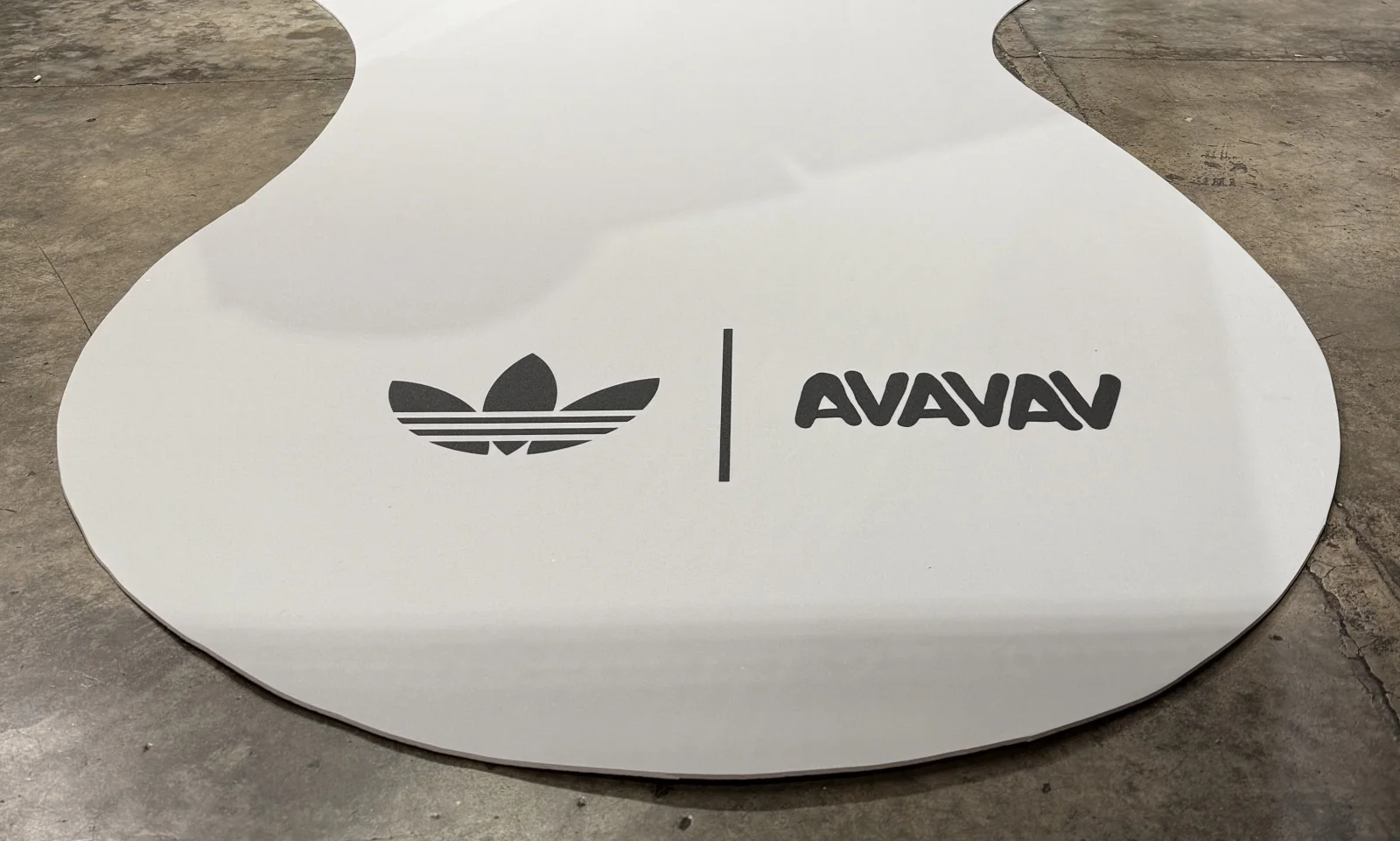 ADIDAS — adidas × AVAVAV: the open lockers on the cut-out carpet, in store