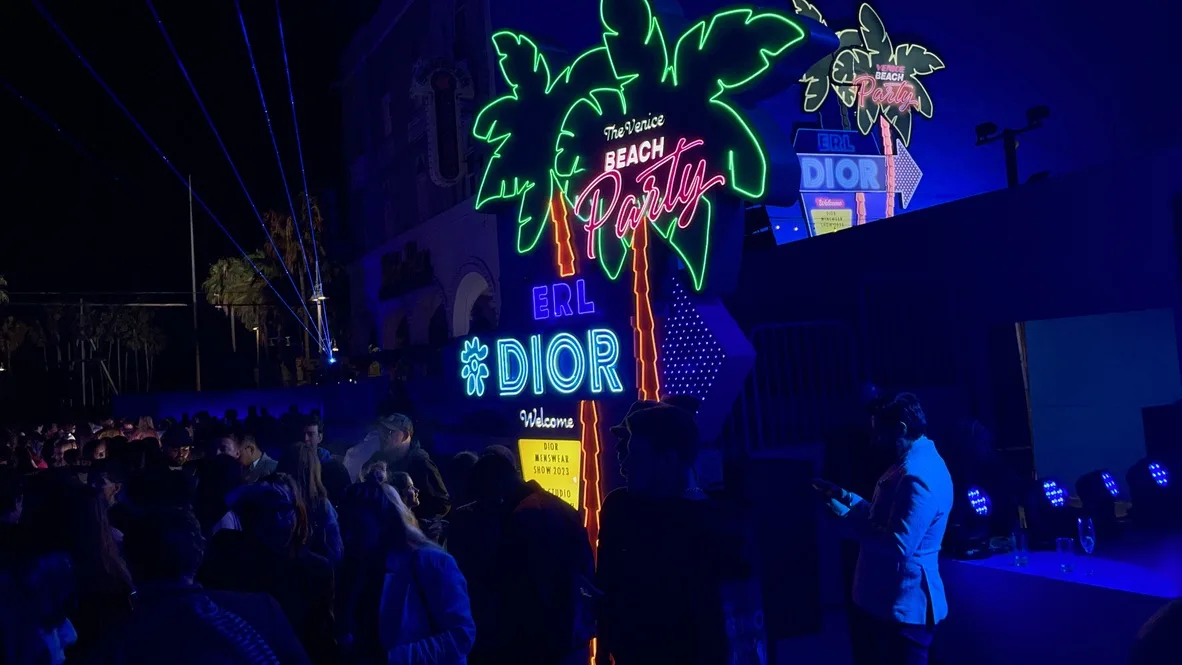DIOR HOMME — The party under the neon