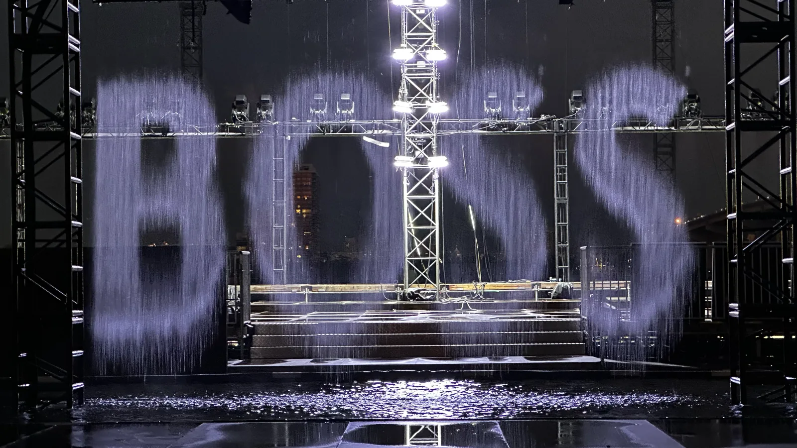 BOSS — BOSS written in water, under pressure, beneath the light tower