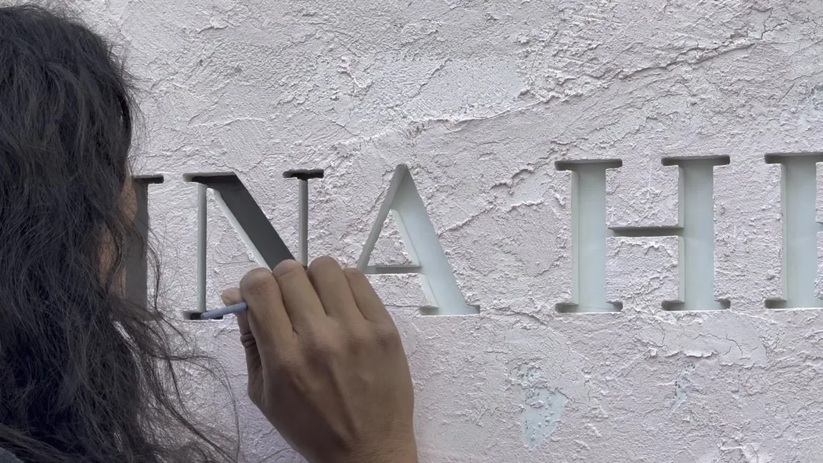 CAROLINA HERRERA — The wordmark, letter by letter and by hand