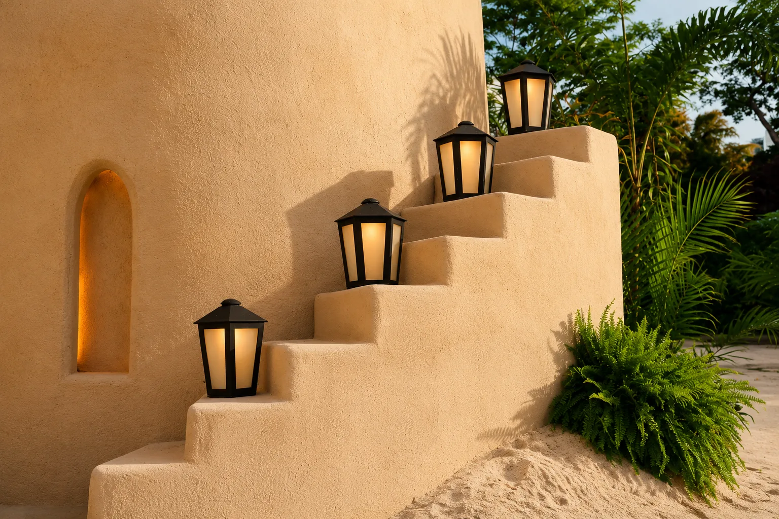 DOORDASH — Stairs and lanterns: the detail that holds the fiction together